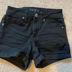 black aeropostale jean shorts